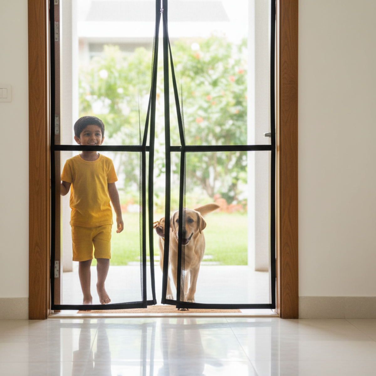 Mesh Screen Net Home Magnetic Foldable Anti Mosquito Door Curtains
