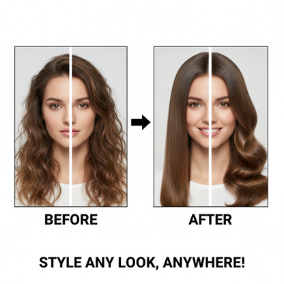 2-in-1 Mini Hair Straightener and Curler