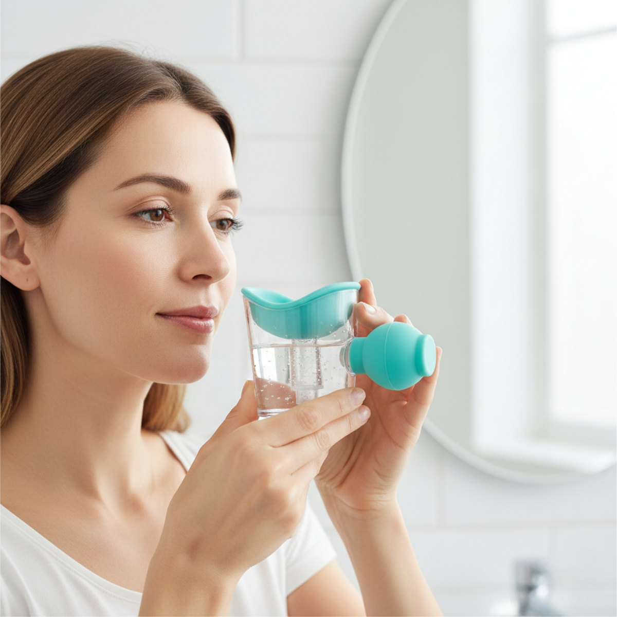 Portable Eye Cups for Eye Wash with Air Valve