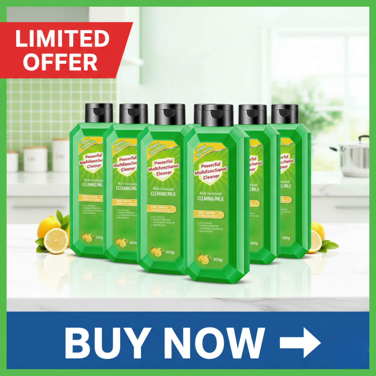 🔥 Powerful Multi-Functional Cleaner  (Pack of 4)