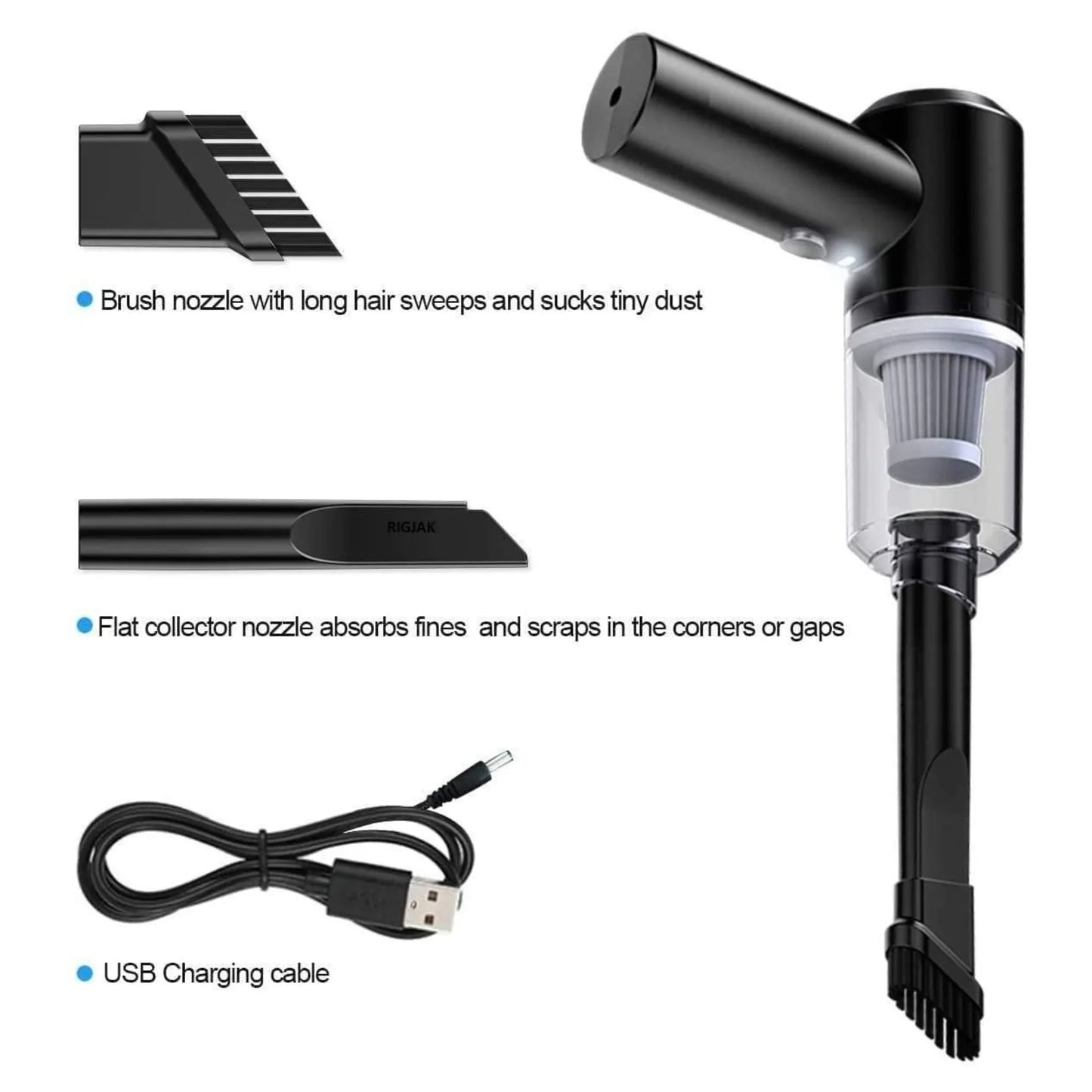 Portable Air Duster & Wireless Vacuum Cleaner