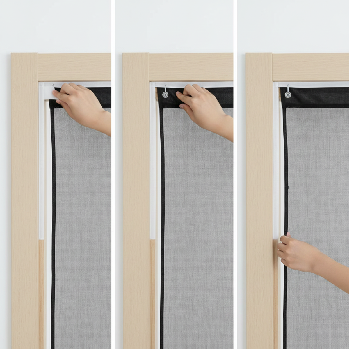 Mesh Screen Net Home Magnetic Foldable Anti Mosquito Door Curtains