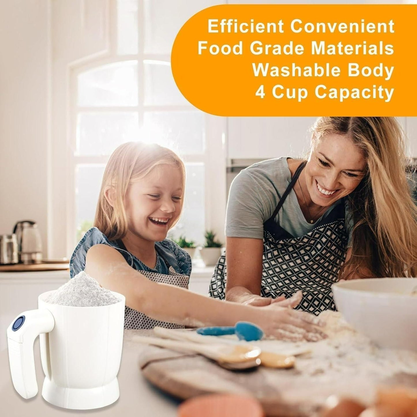 🥣 Battery Operated Electric Flour Sifter