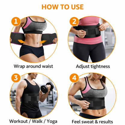 Adjustable Waist Trimmer Belt