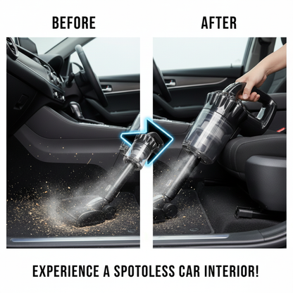 FM 🚗 Deep Clean Your Car in Minutes – Powerful Portable Vacuum Car Cleaner 💨