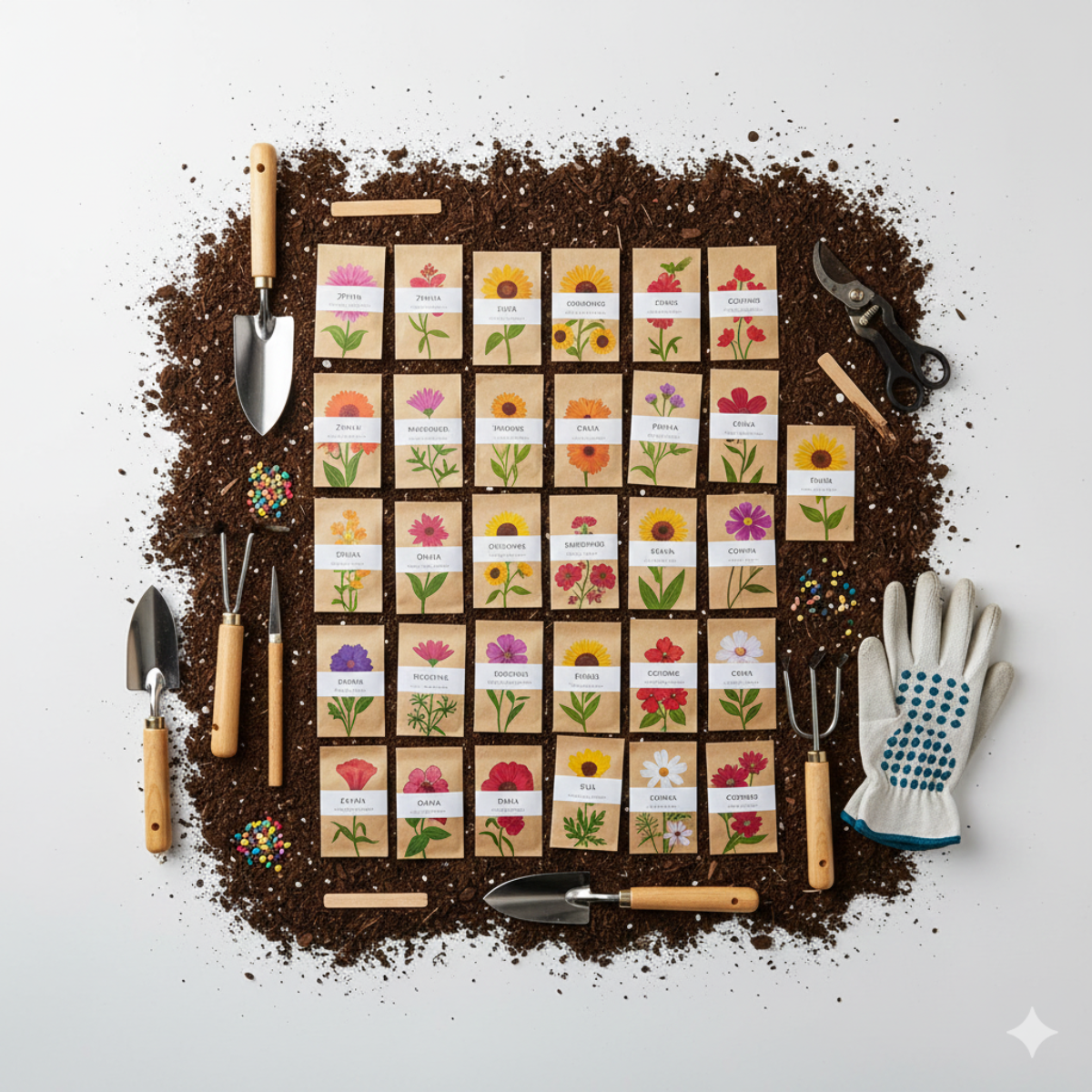 40 Varieties of Flower Seeds