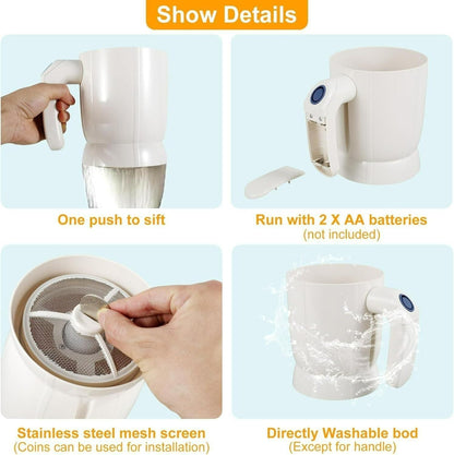 🥣 Battery Operated Electric Flour Sifter