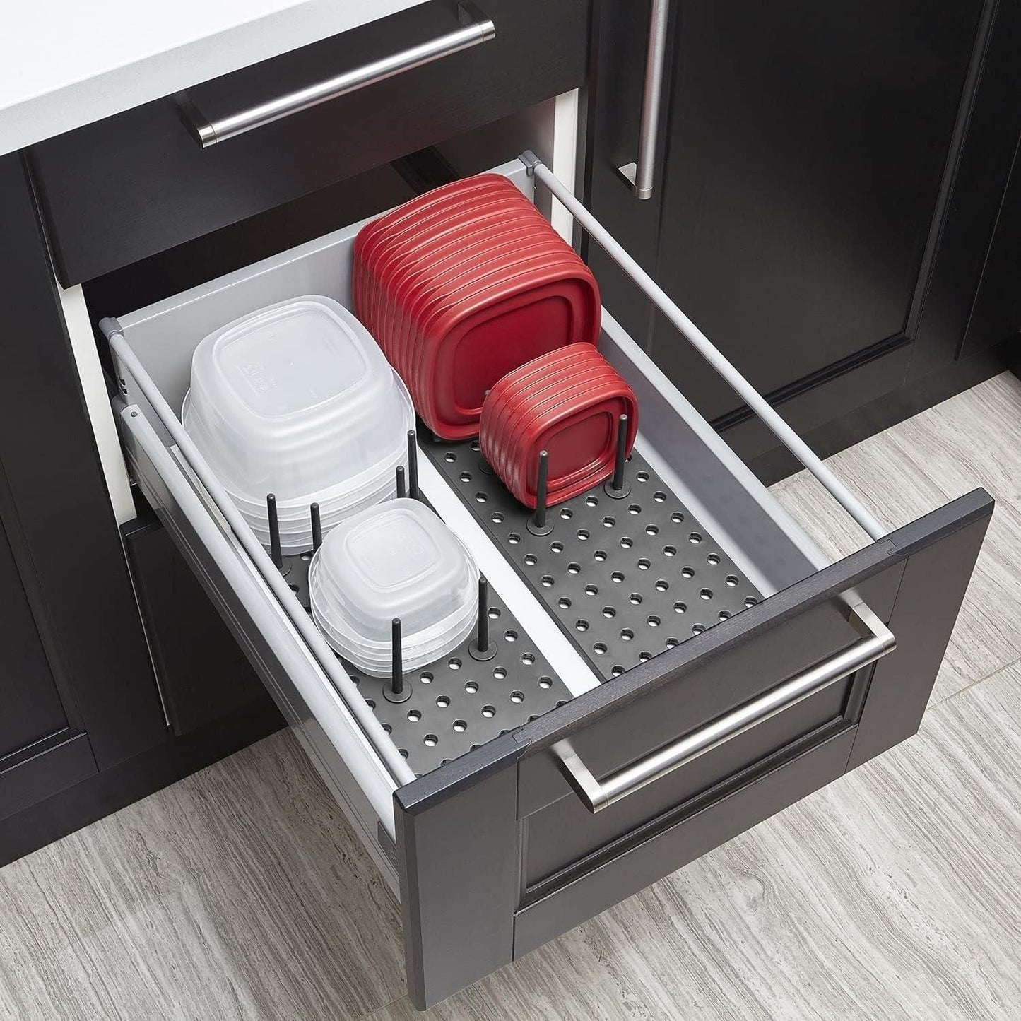 🌟 Premium Drain Shelf Dish Drying Rack Kitchen Drawer Organizer