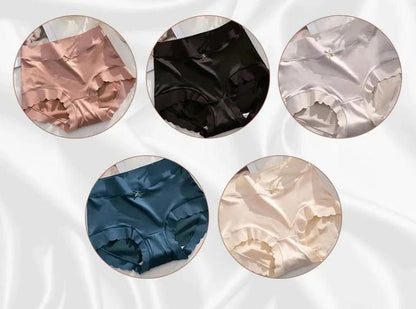 💖 Satin Ice Silk Seamless Panties (Pack of 1)