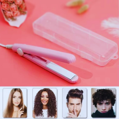 2-in-1 Mini Hair Straightener and Curler