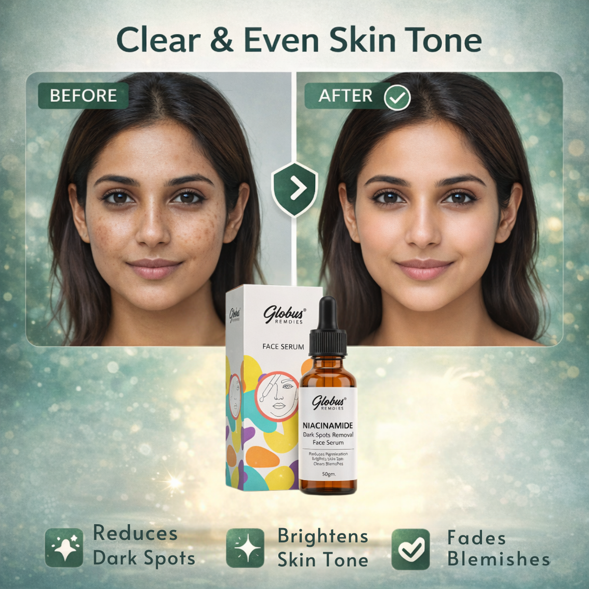 Globus Dark Spots Removal Face Serum 50 gm
