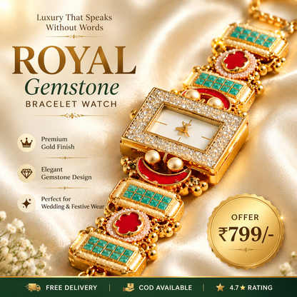Designer Gold Bracelet Watch