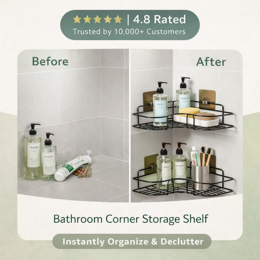 Bathroom Corner Storage Shelf