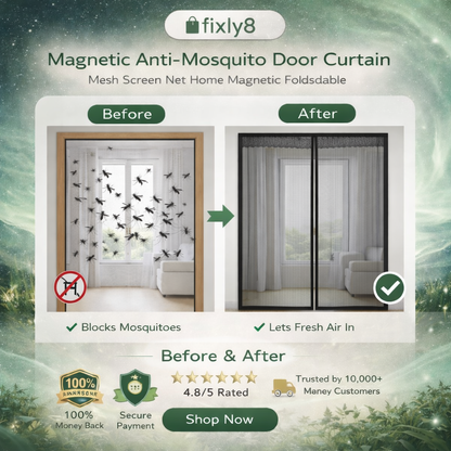 Mesh Screen Net Home Magnetic Foldable Anti Mosquito Door Curtains