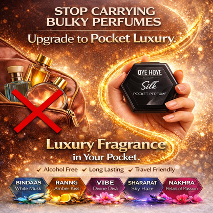 OYE HOYE Silk Pocket Perfume 6ml – Pack of 5 | Long Lasting Alcohol-Free Pocket Fragrance Set