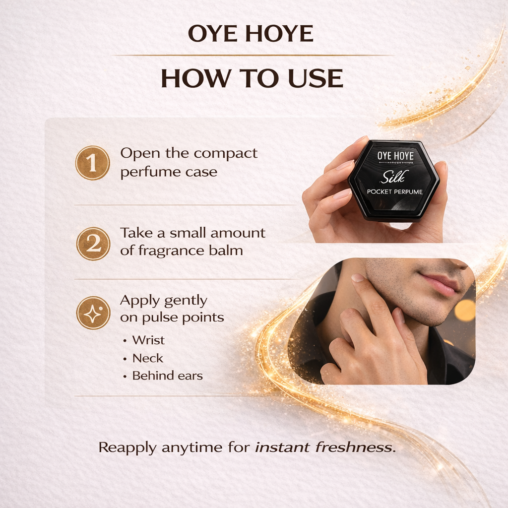 OYE HOYE Silk Pocket Perfume 6ml – Pack of 5 | Long Lasting Alcohol-Free Pocket Fragrance Set