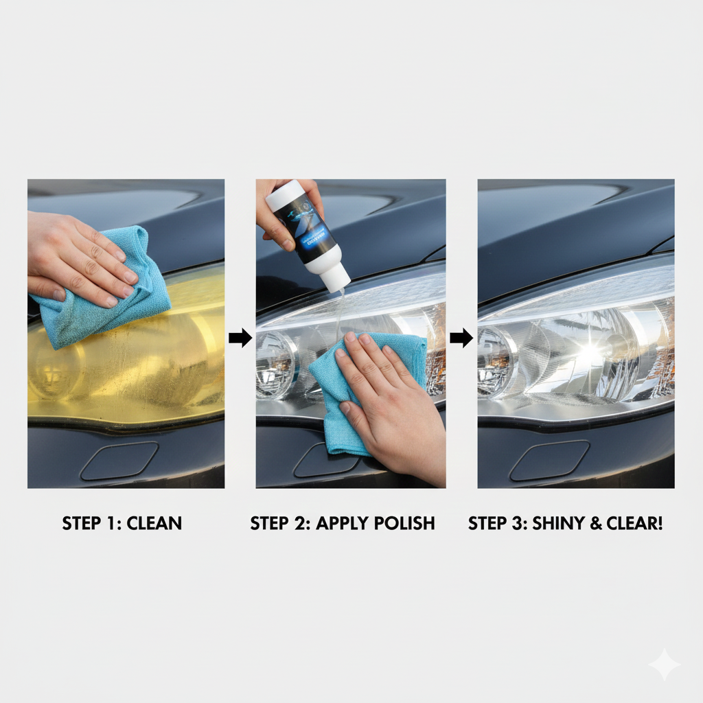 Car Headlight Repair Fluid, Scratch Remover Pack of 2