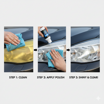 Car Headlight Repair Fluid, Scratch Remover Pack of 2