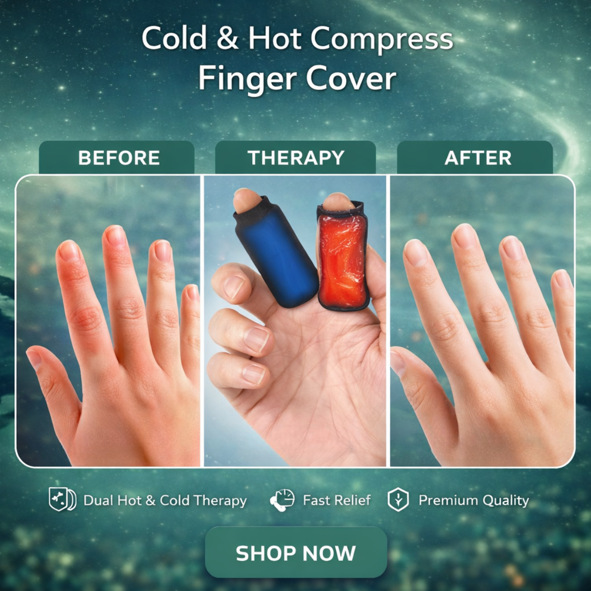 Cold and Hot Compress Finger Cover